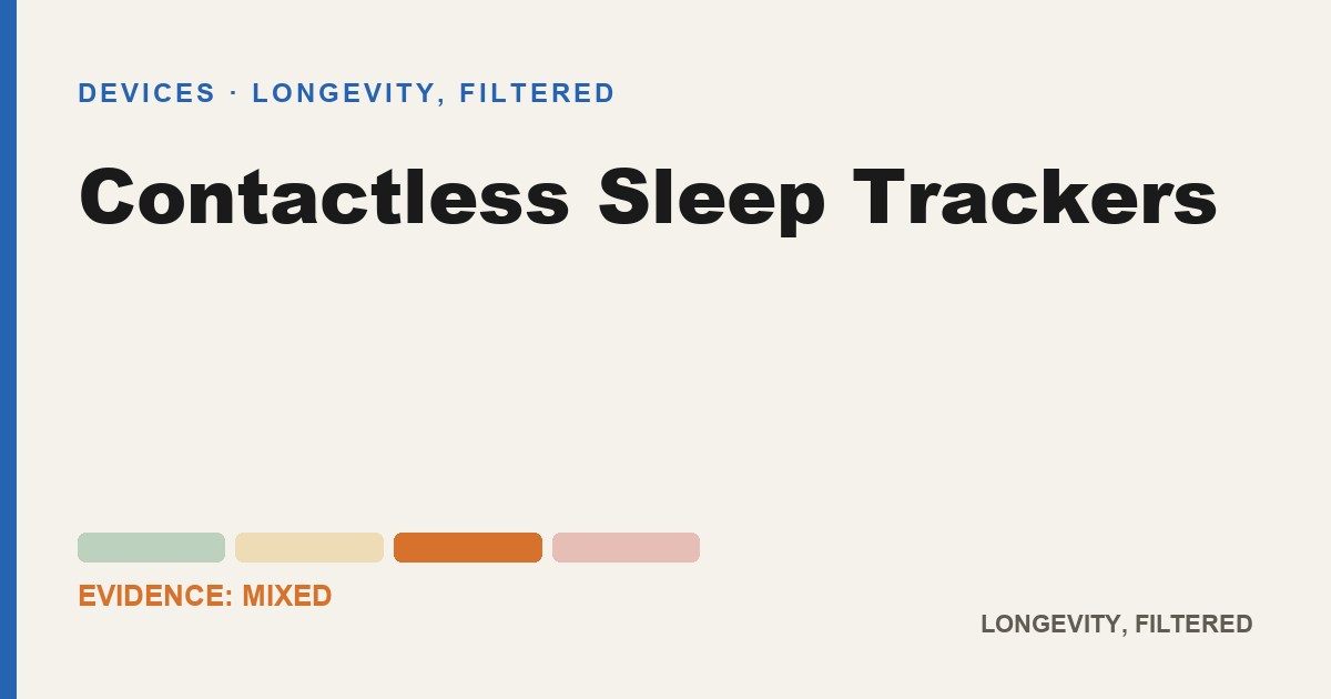 Contactless Sleep Trackers, evidence-rated longevity guide