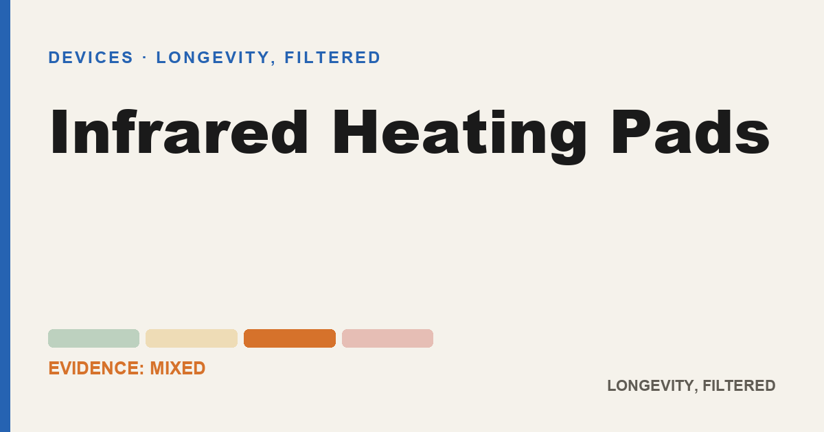 Infrared Heating Pads, evidence-rated longevity guide