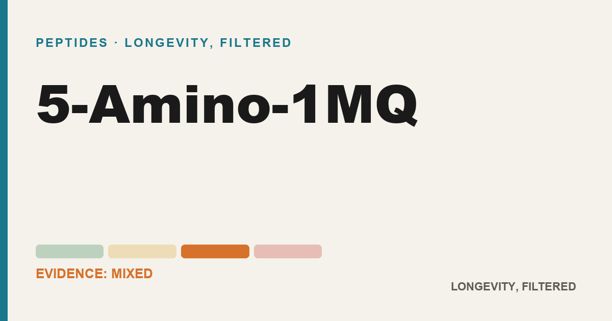 5-Amino-1MQ, evidence-rated longevity guide