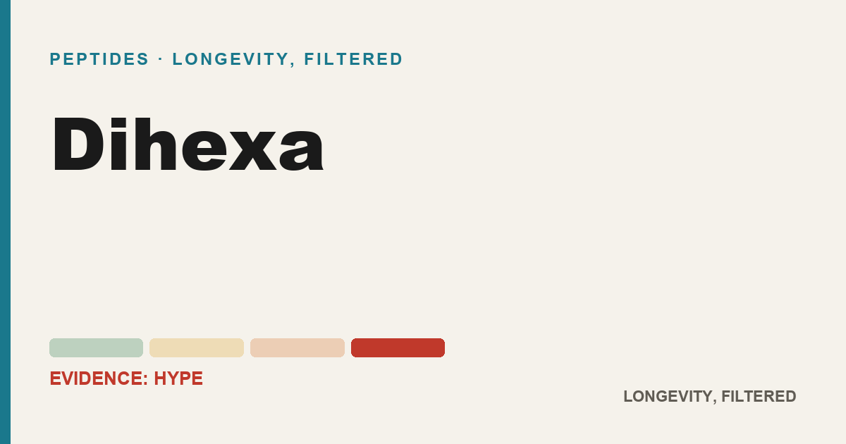 Dihexa, evidence-rated longevity guide