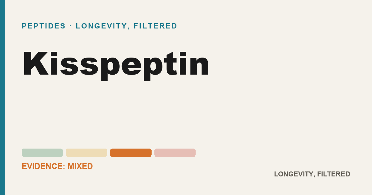 Kisspeptin, evidence-rated longevity guide